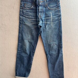 Naked & Famous Selvedge Jeans 30x30 Men's Super Guy Fit Slim Tapered Blue Denim